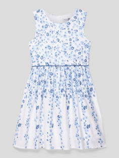 Мини-платье с цветочным узором Happy Girls, темно-синий