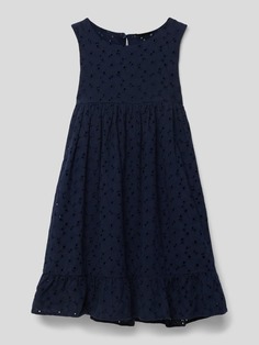 Платье с английской вышивкой s.Oliver, темно-синий
