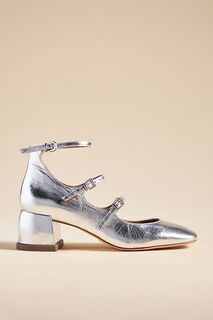 Туфли на каблуках Vicenza Mary Jane с тройными ремешками, серебряный Vicenza)