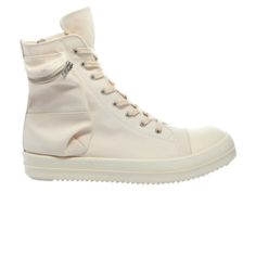 Высокие кроссовки Rick Owens DRKSHDW Cargo Cotton Nylon High, белый