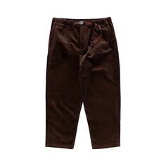 Вельветовые брюки Gramicci свободного кроя, темно-коричневые