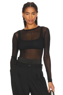 Рубашка Alexander Wang Hotfix Long Sleeve, черный