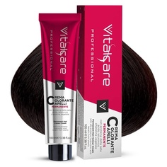 Крем-краска для волос Vitalcare с протеинами шелка - № 00 Черный, Vitalcare Professional
