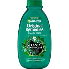 Шампунь Original Remedies с зеленым чаем и 5 растениями для нормальных волос 300мл, Garnier