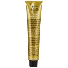 Oro Puro Therapy Color Кератиновая краска для волос 100 мл 8.1 Пепельный блондин, Fanola