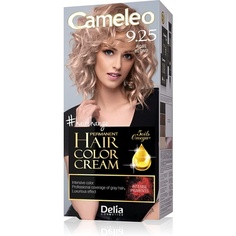 Перманентная краска для волос Cameleo, крем-розовый блондин, интенсивный цвет и защита, 5 масел + кислоты омега-плюс, профессиональная роскошная краска для волос, полный набор, Delia Cosmetics
