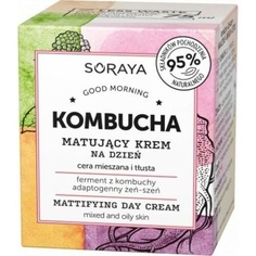 Матирующий дневной крем Чайный гриб для комбинированной и жирной кожи 75мл, Soraya
