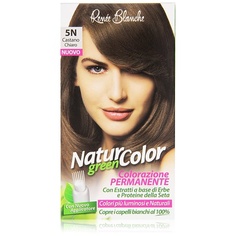 Перманентная краска для волос натурального цвета зеленая 5N светло-коричневая, Renee&apos; Blanche S.R.L