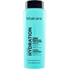 Vitalcare Ultra Hydration 2-в-1 увлажняющий шампунь и кондиционер с льняным семенем и авокадо для нормальных и сухих волос, So.Di.Co