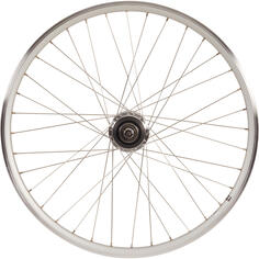 Заднее колесо крыльчатки 28-дюймовый обод для городского велосипеда с двойными стенками Nexus7 серебристый Elops 920, серебро
