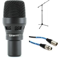 Динамический инструментальный микрофон Lewitt DTP 340 TT со стойкой и кабелем