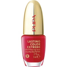 Лак для ногтей Lasting Color Extreme 028 Классический красный 5 мл, Pupa