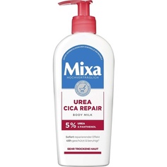 Молочко для тела Urea Cica, успокаивающее и защитное молочко для тела с мочевиной и пантенолом для очень сухой кожи, 250 г, Mixa