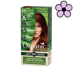 Набор органических перманентных красок для волос Naturia без аммиака и полипропилена #321 Каштан, Joanna