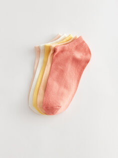 Женские носки-пинетки на плоской подошве, 5 шт. LCW DREAM, светлый коралл