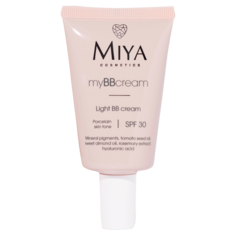 Легкий bb-крем с spf30 для фарфоровой кожи Miya Cosmetics Mybbcream, 40 мл