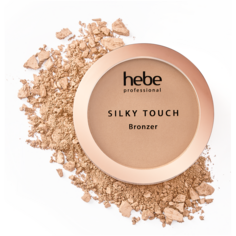 Бронзатор с золотым песком для контурирования и моделирования лица Hebe Professional Silky Touch Bronzer, 10 гр