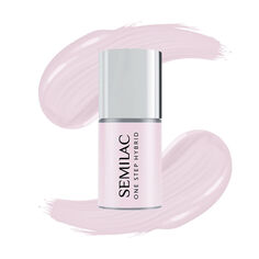 Гибридный лак для ногтей натуральный розовый Semilac One Step, 5 мл