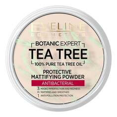 Антибактериальная матирующая и защитная пудра, 12 г Eveline Cosmetics, Botanic Expert Tea Tree