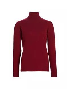 Кашемировый свитер с высоким воротником Saks Fifth Avenue, цвет anemone