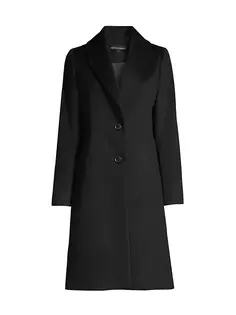 Полушерстяное пальто Sofia Cashmere, черный