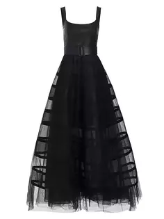 Платье А-силуэта Veruca из искусственной кожи Sachin &amp; Babi, черный