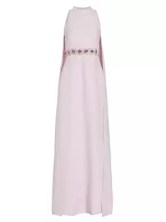 Платье с кристаллами и накидкой на спине Safiyaa, цвет lilac snow with crystal