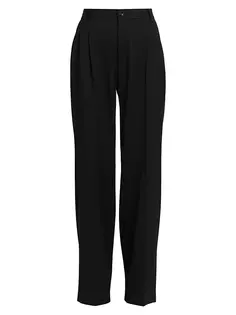 Шерстяные широкие брюки Dolce&amp;Gabbana, цвет nero