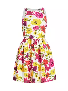 Расклешенное платье с цветочным принтом Lastemylar Chiara Boni La Petite Robe, цвет vibrant flowers