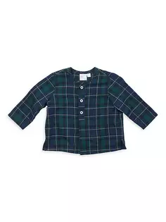 Рубашка на пуговицах в клетку Lupo для малышей Oso &amp; Me, цвет green plaid