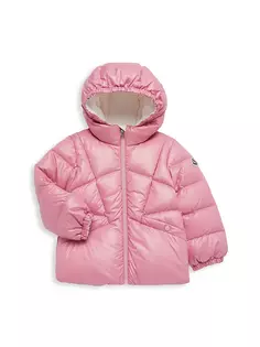 Короткая парка Seine для маленьких девочек и девочек Moncler, цвет medium pink