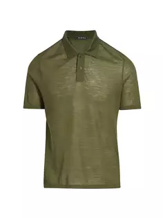 КОЛЛЕКЦИЯ Рубашка-поло из смесовой шерсти Saks Fifth Avenue, оливковый