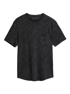 Жаккардовая футболка Kuhl с карманами John Varvatos, черный