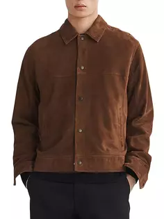 Замшевая куртка Owen Trucker Rag &amp; Bone, цвет dark brown
