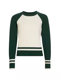 Двухцветный свитер Ralie Veronica Beard, цвет ivory pine