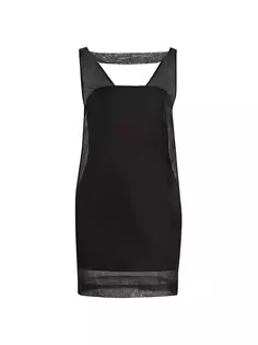 Мини-платье Capira из тюля с накладным слоем Gauge81, черный