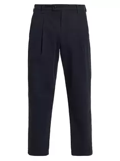 Хлопковые брюки со складками Renato A.P.C., темно-синий