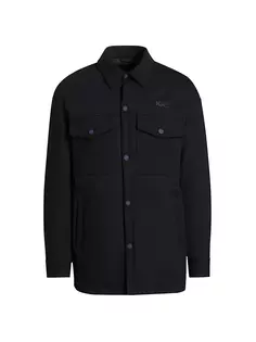 Длинная куртка-рубашка Guerriero Knt By Kiton, черный