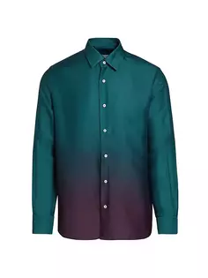 КОЛЛЕКЦИЯ Рубашка на пуговицах с эффектом омбре Saks Fifth Avenue, цвет lagoon