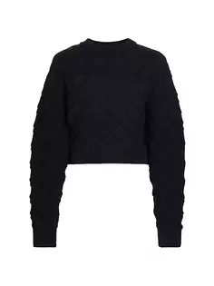 Укороченный шерстяной свитер Paxton Nonchalant Label, черный