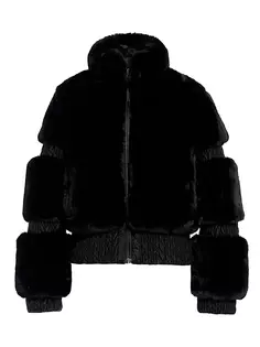 Лыжная куртка Furry из искусственного меха Goldbergh, черный