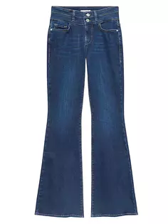 Расклешенные джинсы с двойной талией Frame, цвет majesty
