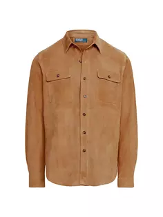 Замшевая спортивная рубашка Polo Ralph Lauren, цвет berkshire tan