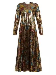 Платье миди с пайетками Edition 34 Swank La Doublej, цвет sicomore