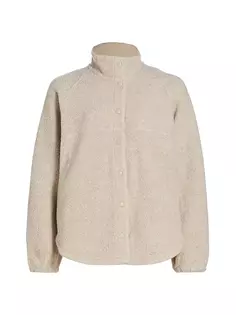 Куртка из шерпы с застежкой спереди Outdoor Voices, цвет oatmeal