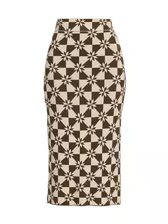 Жаккардовая юбка-миди April Rhode, цвет geod quilt