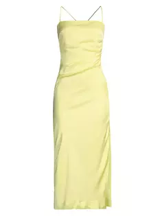¿Атласное платье-миди Irena Bardot, цвет sunshine