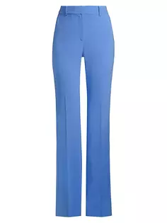 Узкие брюки из крепа Bootcut Michael Michael Kors, синий