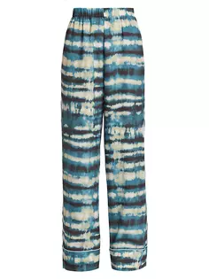 Широкие брюки Dora Tie-Dye Ronny Kobo, синий
