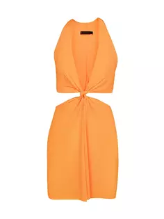 Мини-платье Tracy с узлом Vix By Paula Hermanny, цвет tangerine